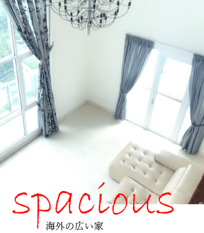 spacious: 海外の広い家